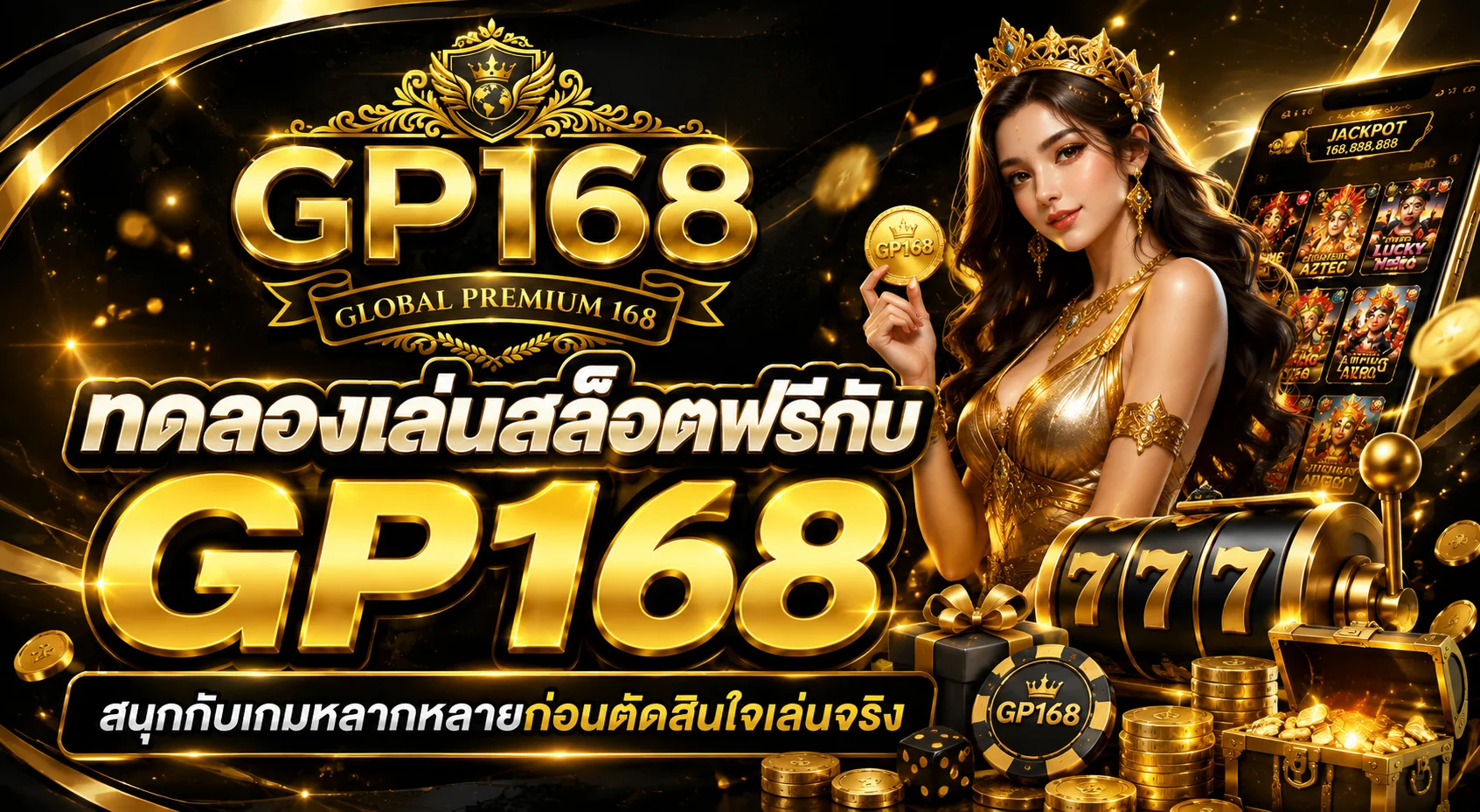 ทดลองเล่นสล็อตฟรีกับ GP168 สนุกกับเกมหลากหลายก่อนตัดสินใจเล่นจริง